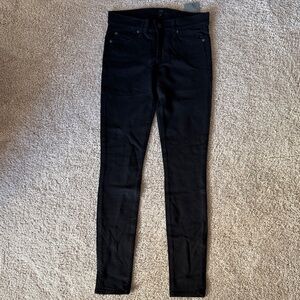 7 For All Mankind Black Skinny Jeans